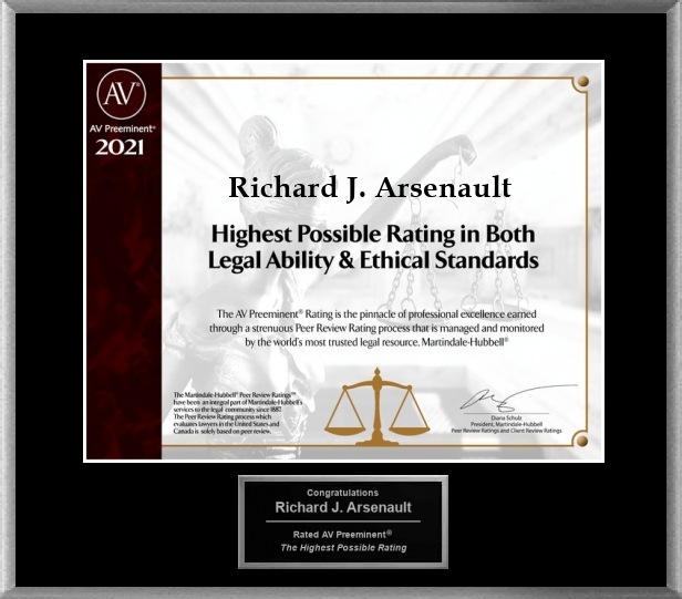 Award Winning Louisiana Personal Injury Attorney Richard J Arsenault
