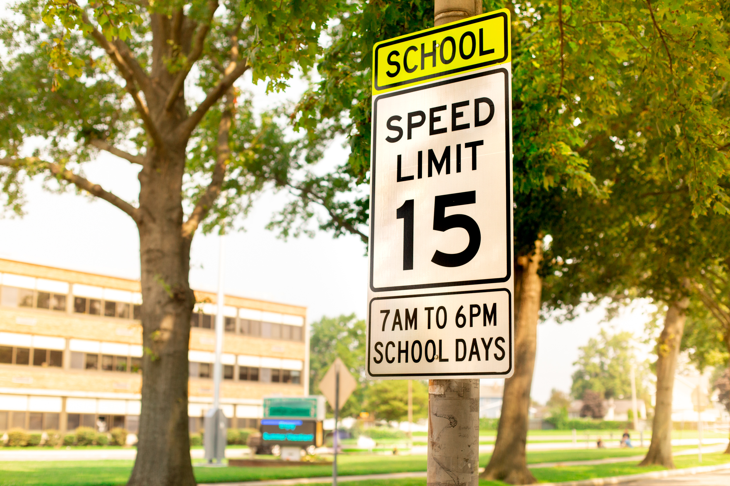 School Speed Limit Sign